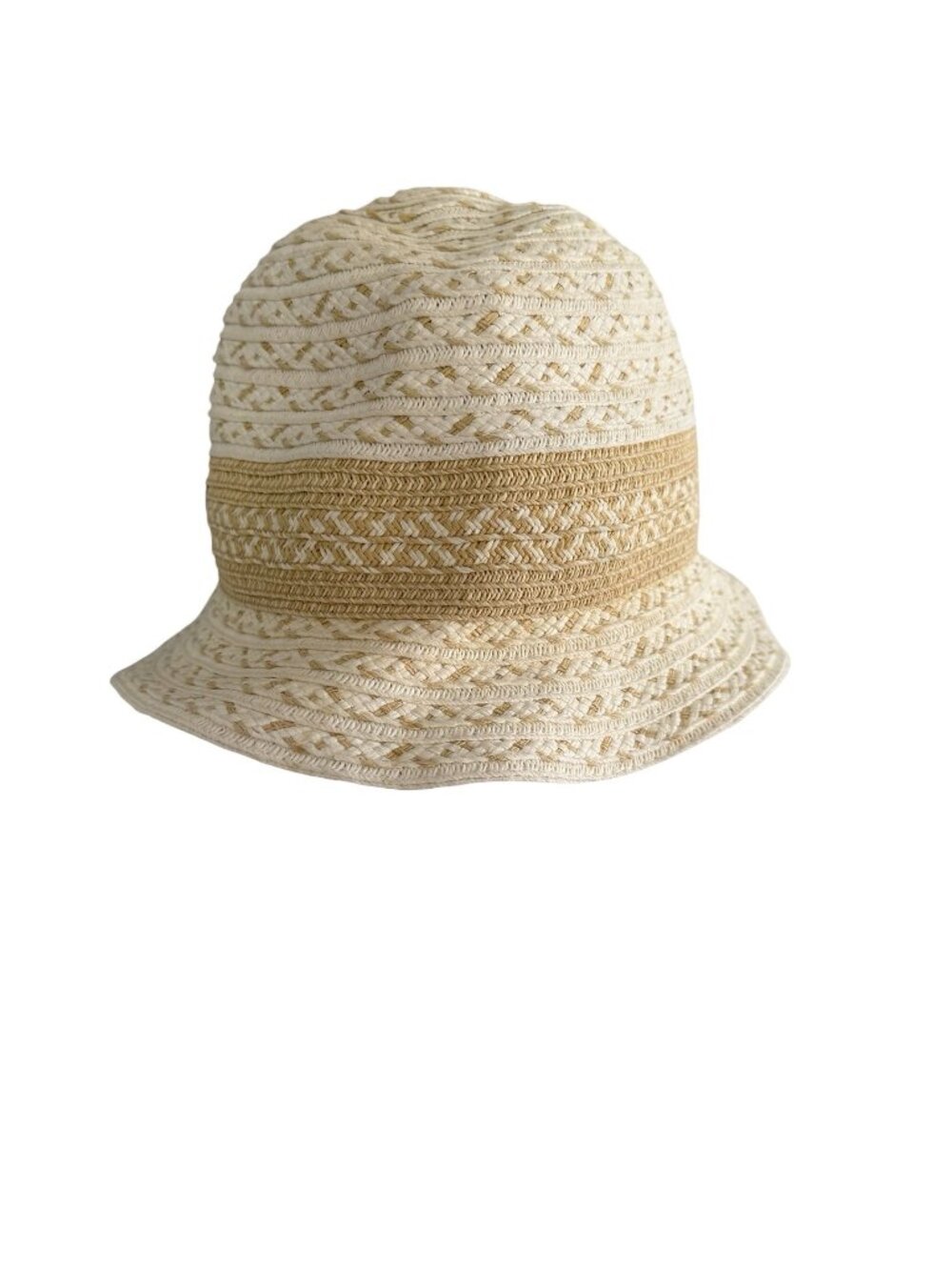 Sun N Sand Woven Straw Bucket Hat Palm Tree Charm Beach Resort Summer Hat - Picture 3 of 6